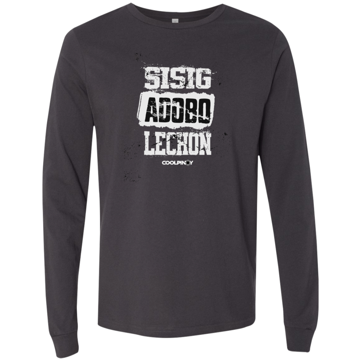 Sisig Adobo Lechon Mens Jersey Long Sleeve T-Shirt