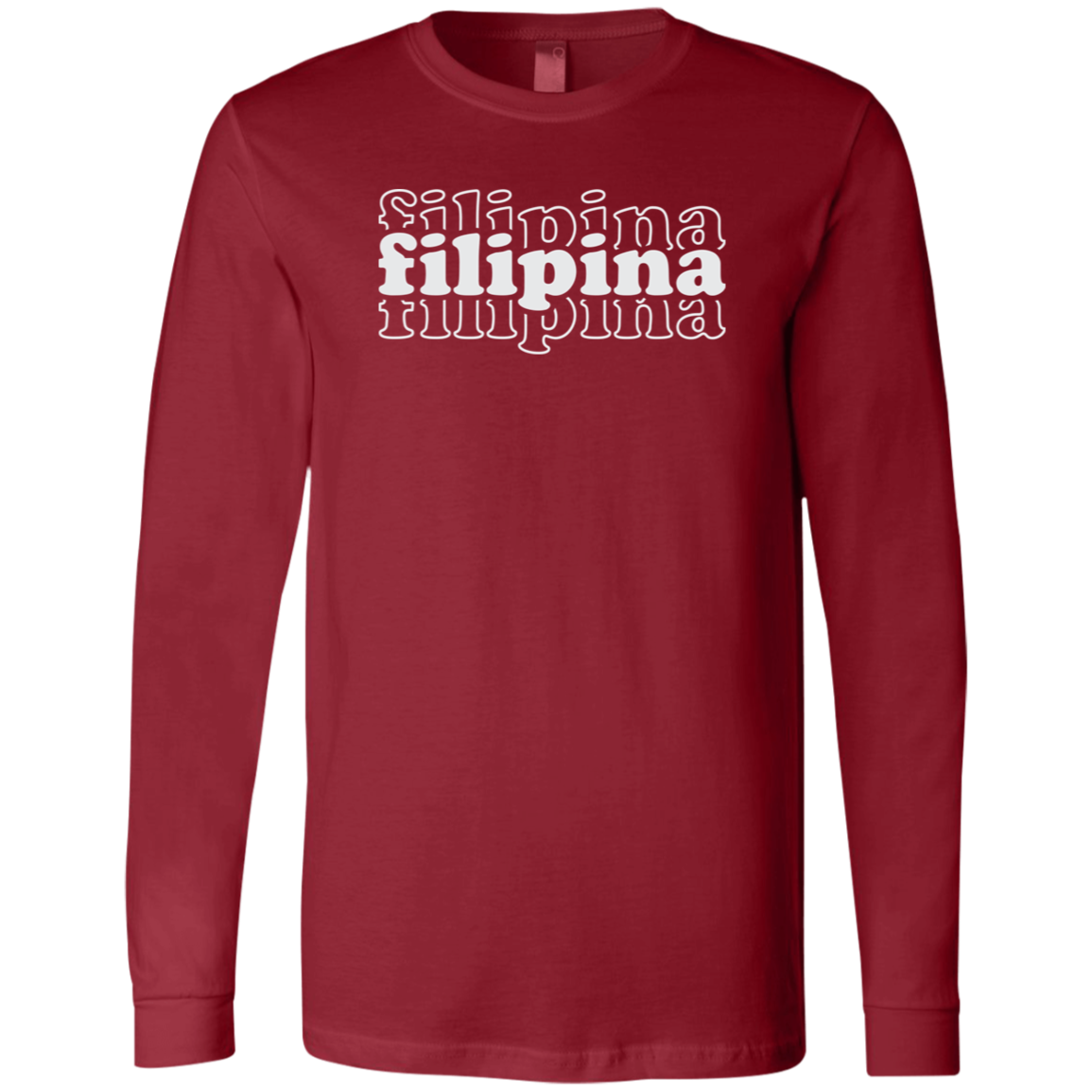 Filipina Triple Unisex Jersey Long Sleeve T-Shirt