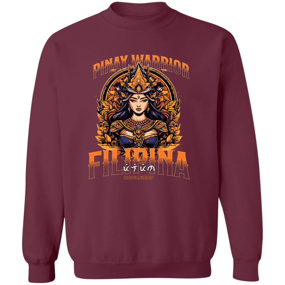 Pinay Warrior Filipina Unisex Crewneck Pullover Sweatshirt