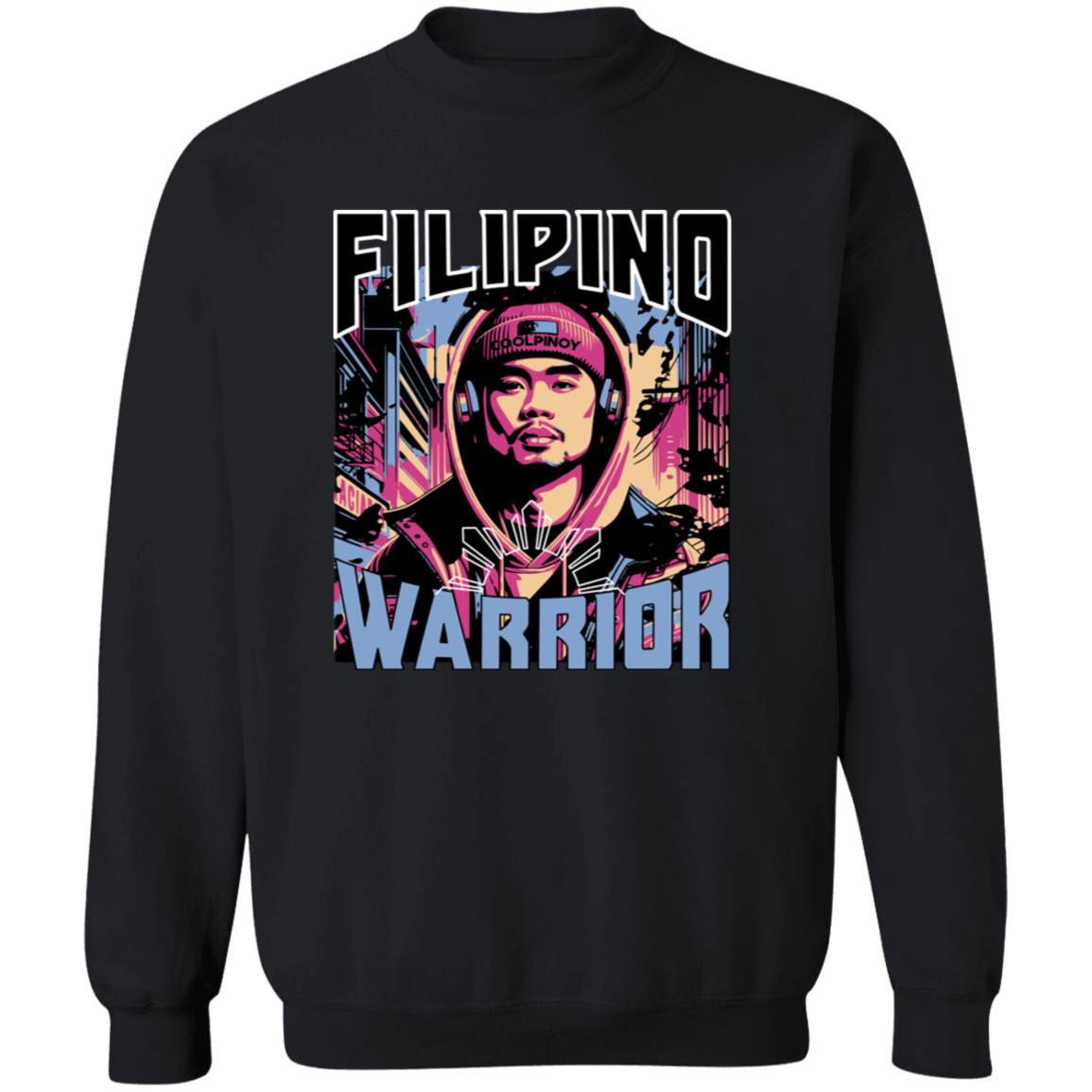 Filipino Street Warrior Unisex Crewneck Pullover Sweatshirt