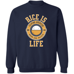 RIce is Life Unisex Crewneck Pullover Sweatshirt