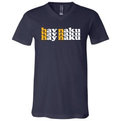 Hay Naku in Triple Unisex Jersey V-Neck T-Shirt