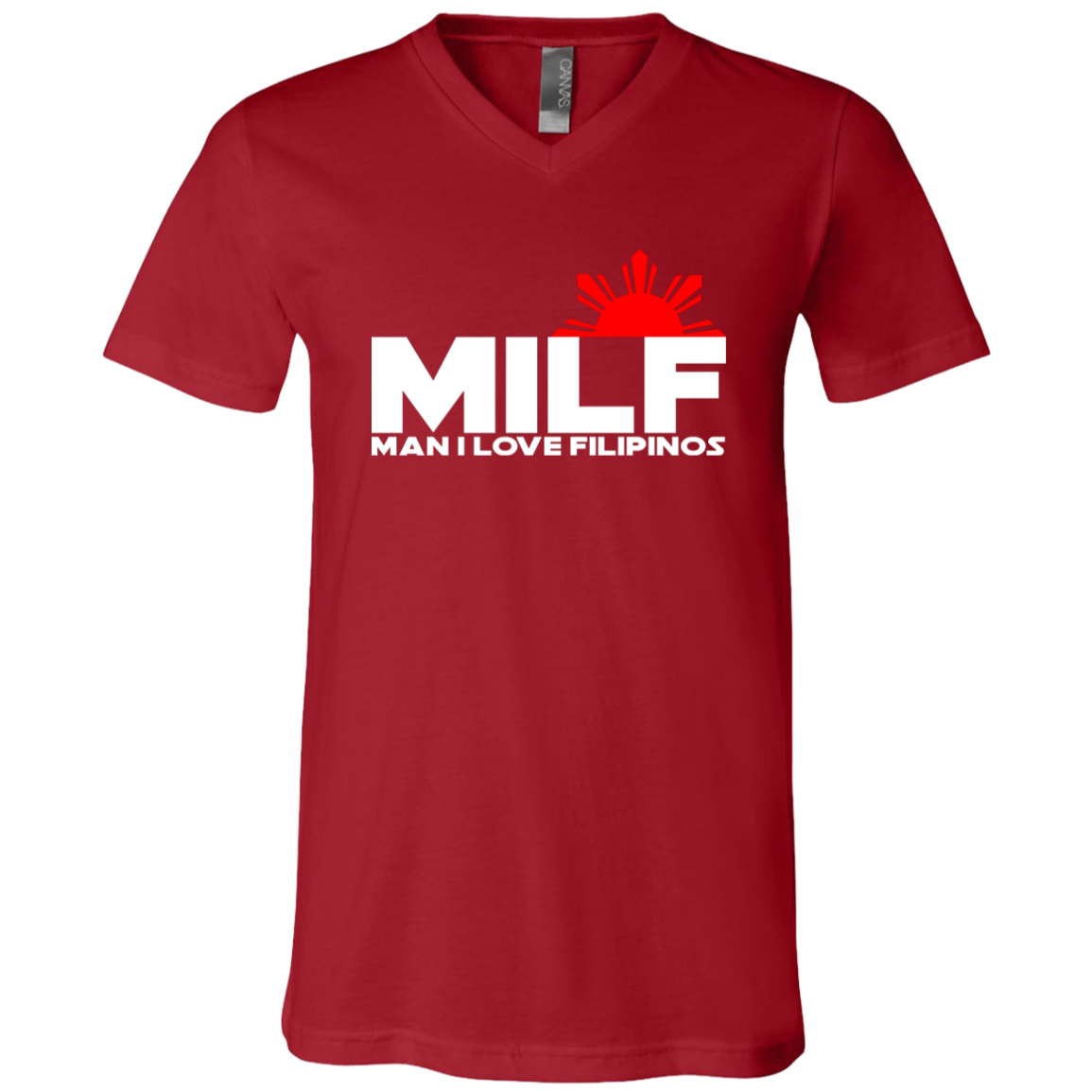 MILF Man I Love Filipinos Unisex Jersey V-Neck T-Shirt