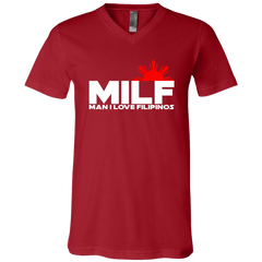 MILF Man I Love Filipinos Unisex Jersey V-Neck T-Shirt