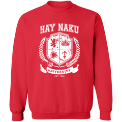 Hay Naku University Distressed CP Unisex Crewneck Pullover Sweatshirt