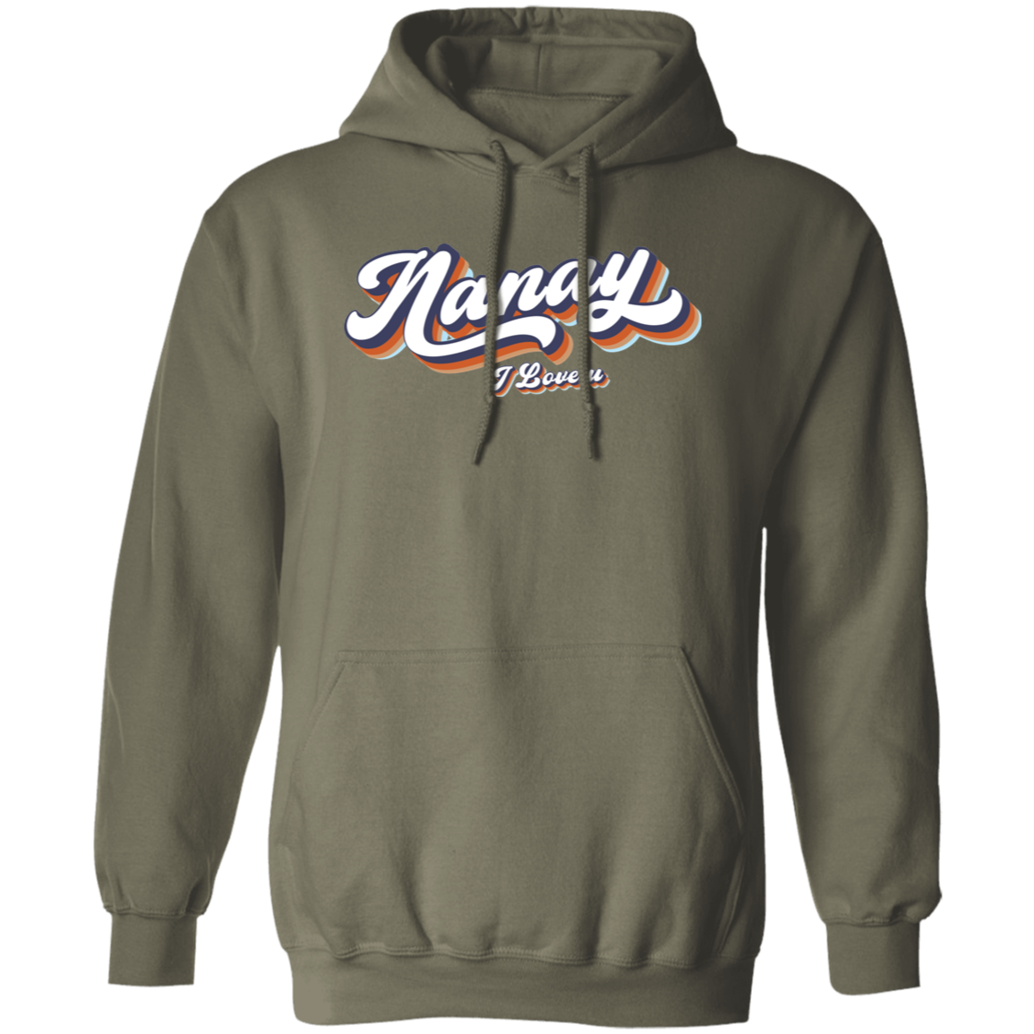 Nanay I Love U Unisex Pullover Hoodie