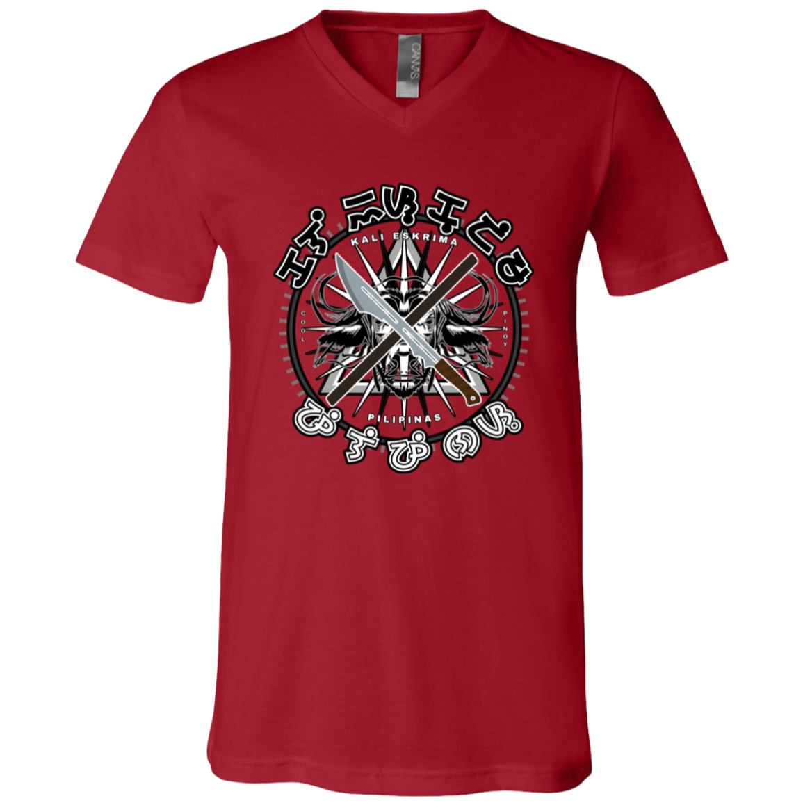 Kali Eskrima Pilipinas Unisex Jersey V-Neck T-Shirt