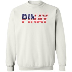 Pinay with US Flag Embedded Unisex Crewneck Pullover Sweatshirt