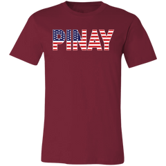 Pinay with US Flag Embedded Unisex Jersey T-Shirt