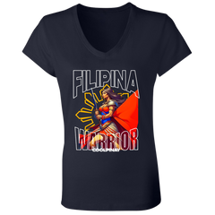 Filipina Warrior Ladies' Jersey V-Neck T-Shirt