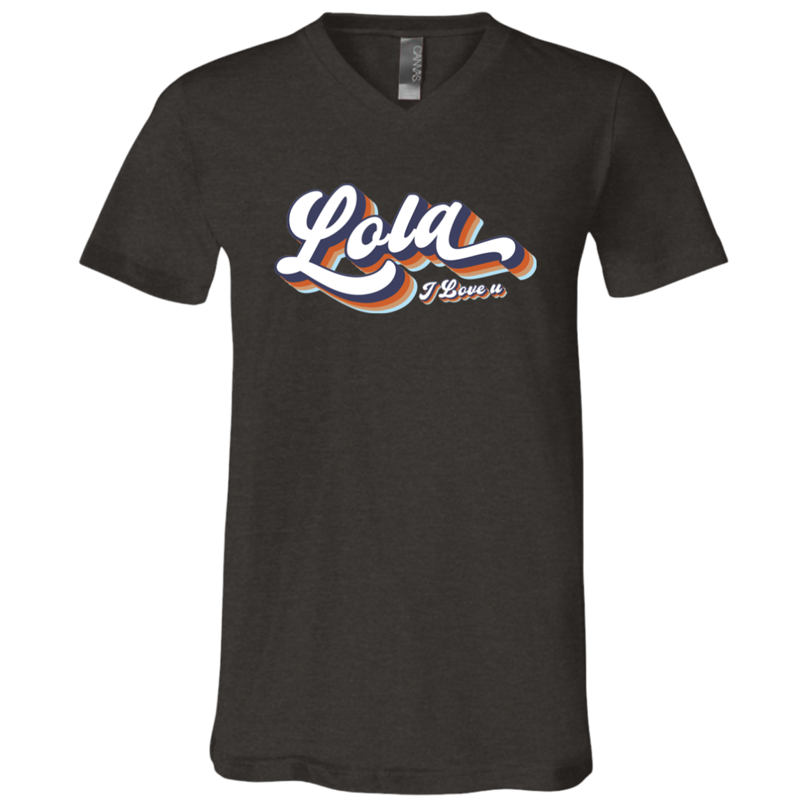 Lola I Love U Unisex Jersey V-Neck T-Shirt