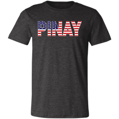 Pinay with US Flag Embedded Unisex Jersey T-Shirt