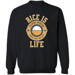 RIce is Life Unisex Crewneck Pullover Sweatshirt