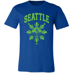 Seattle with Sun and Stars Unisex Jersey T-Shirt
