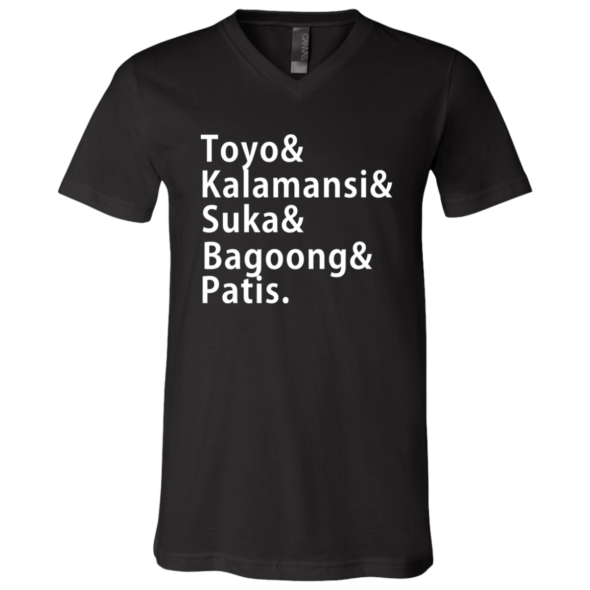 Toyo Kalamansi Suka Bagoong Patis Unisex Jersey V-Neck T-Shirt