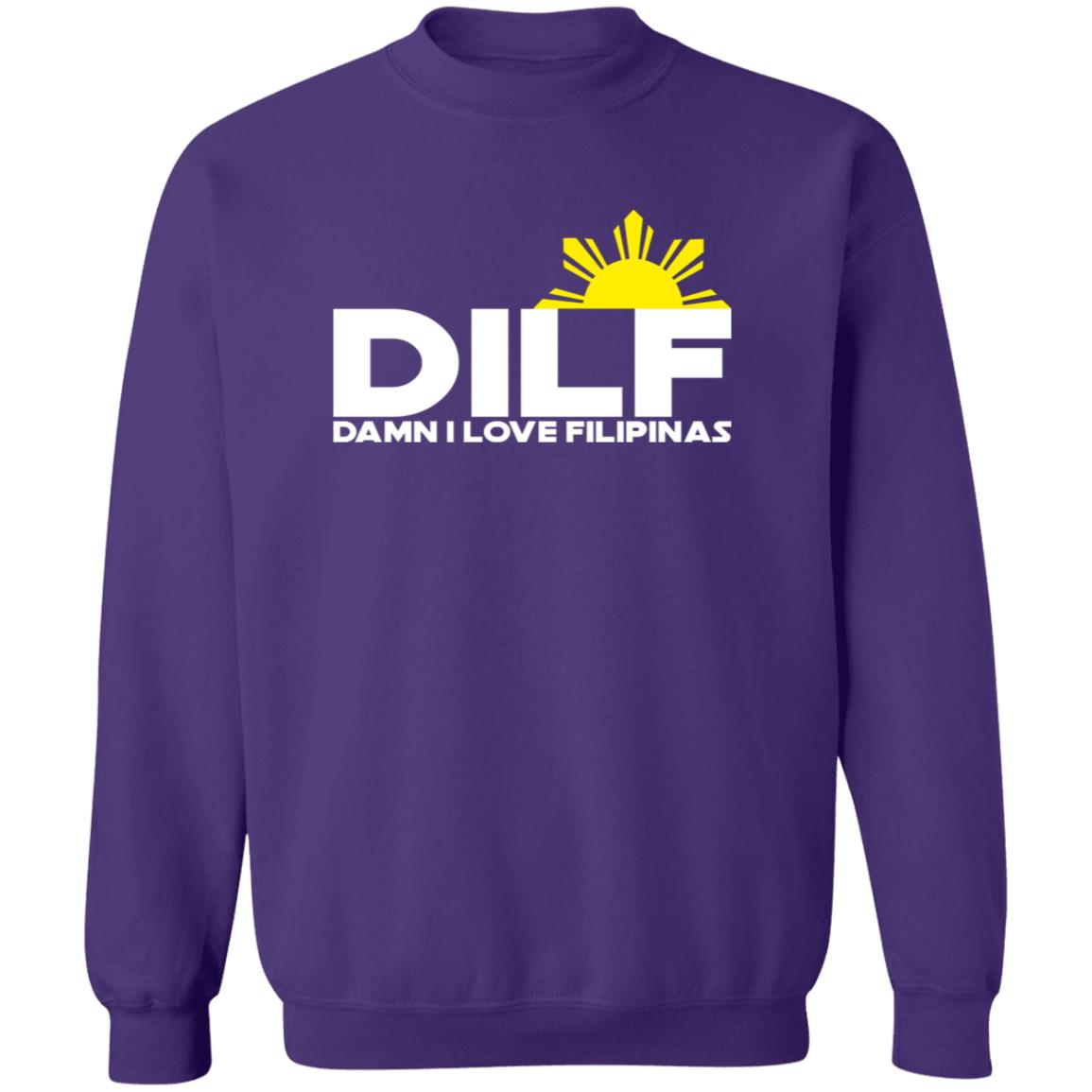 DILF Damn I Love Filipinas Unisex Crewneck Pullover Sweatshirt