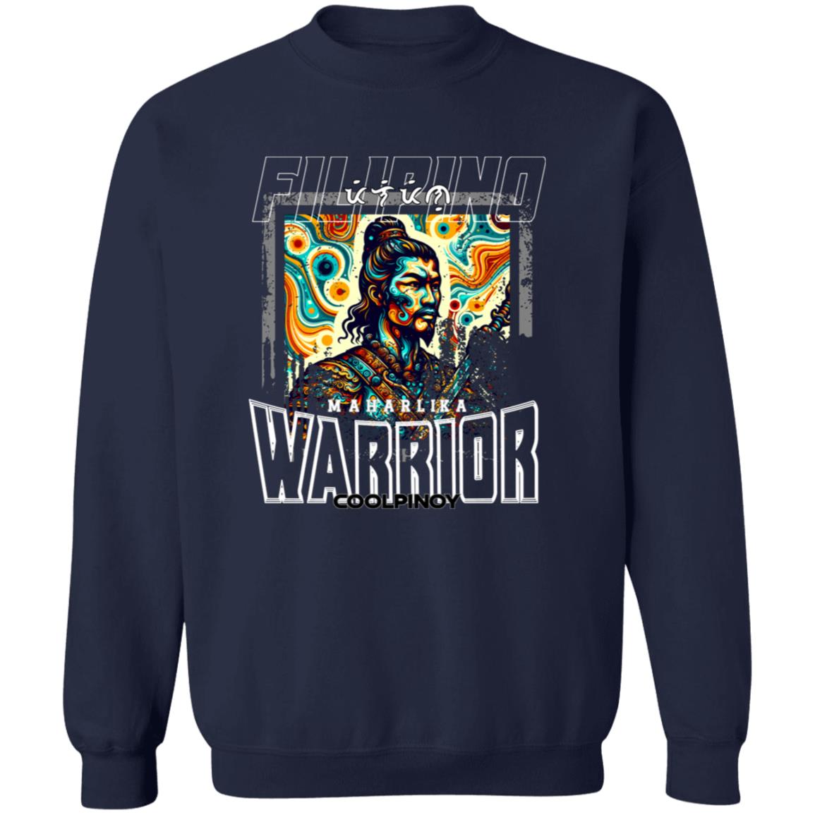Filipino Warrior Distressed Unisex Crewneck Pullover Sweatshirt