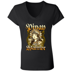 Pinay Warrior Ladies' Jersey V-Neck T-Shirt