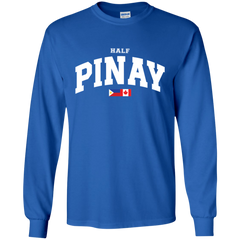 Half Pinay FILCAN Flag Youth Long Sleeve T-Shirt