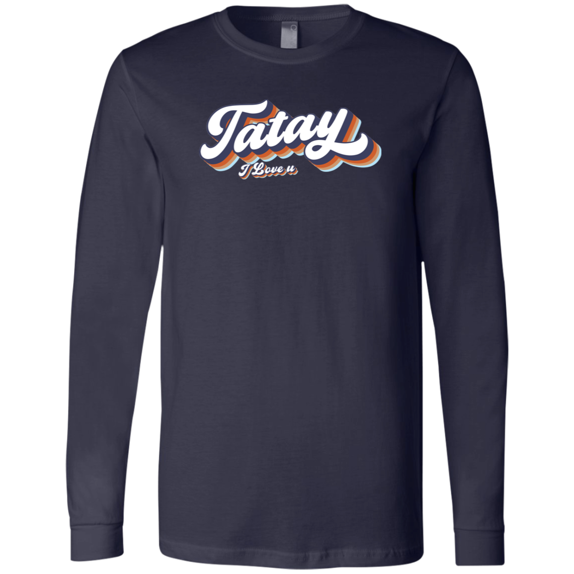 Tatay I Love U Mens Jersey Long Sleeve T-Shirt