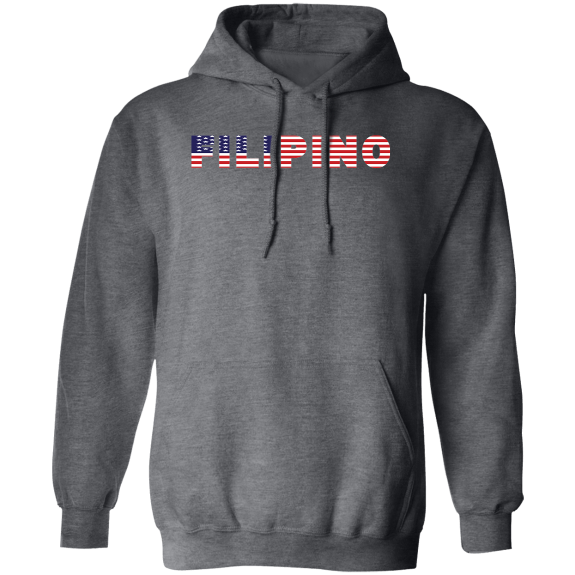 Filipino with US Flag Embedded Unisex Pullover Hoodie