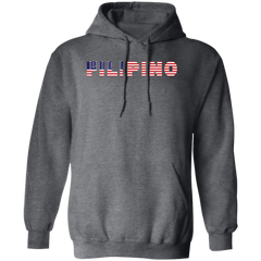 Filipino with US Flag Embedded Unisex Pullover Hoodie