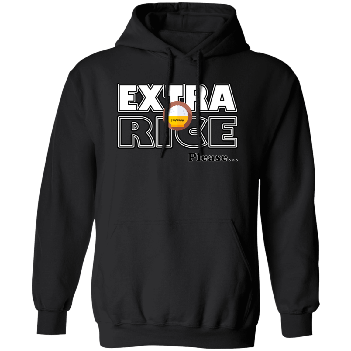 Extra Rice Please Unisex Pullover Hoodie