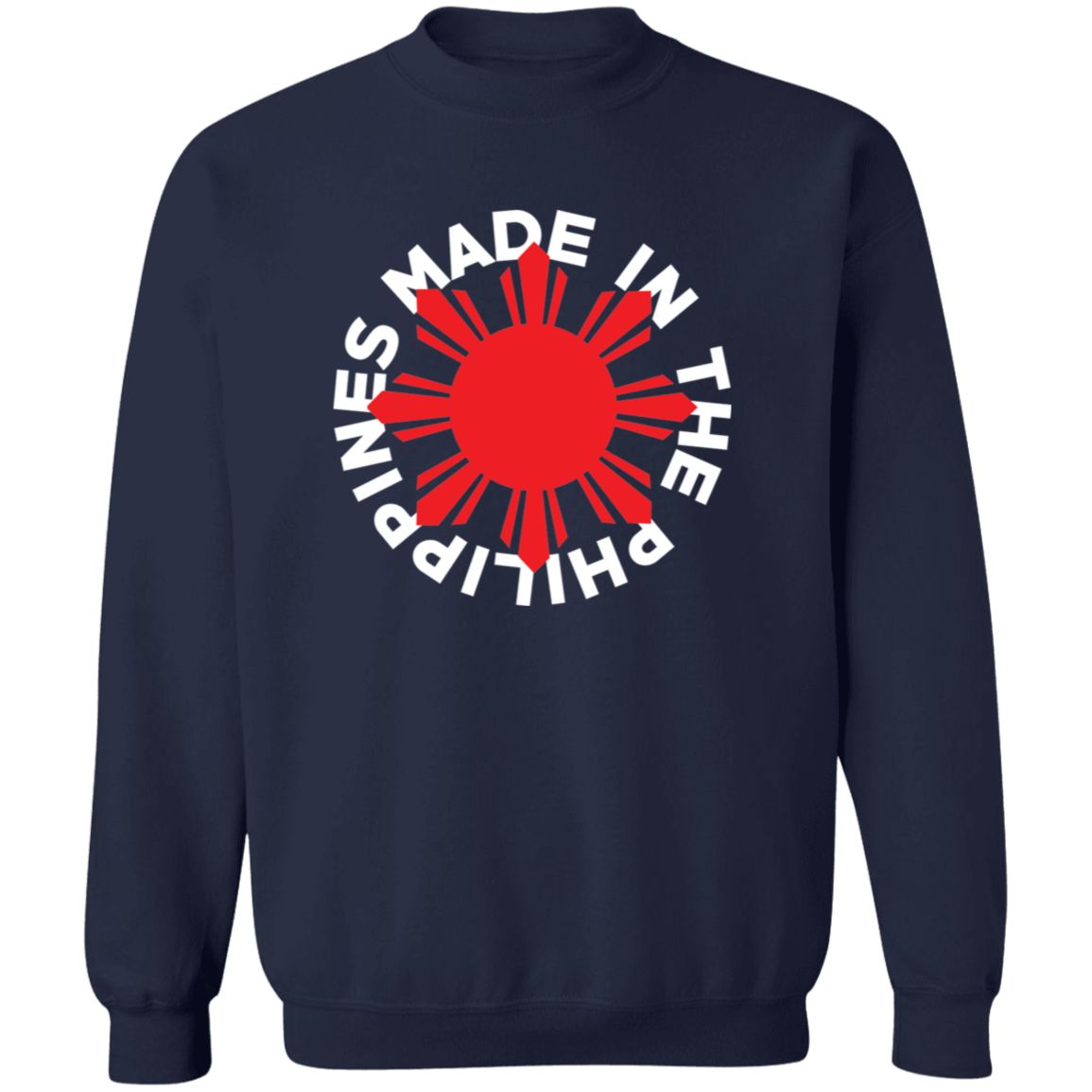 Made in the Philippines Red Sun Unisex Crewneck Pullover Sweatshirt