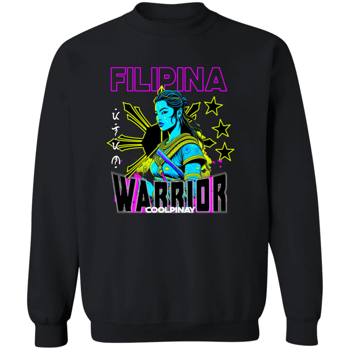 Filipina Warrior Psychadelic Unisex Crewneck Pullover Sweatshirt