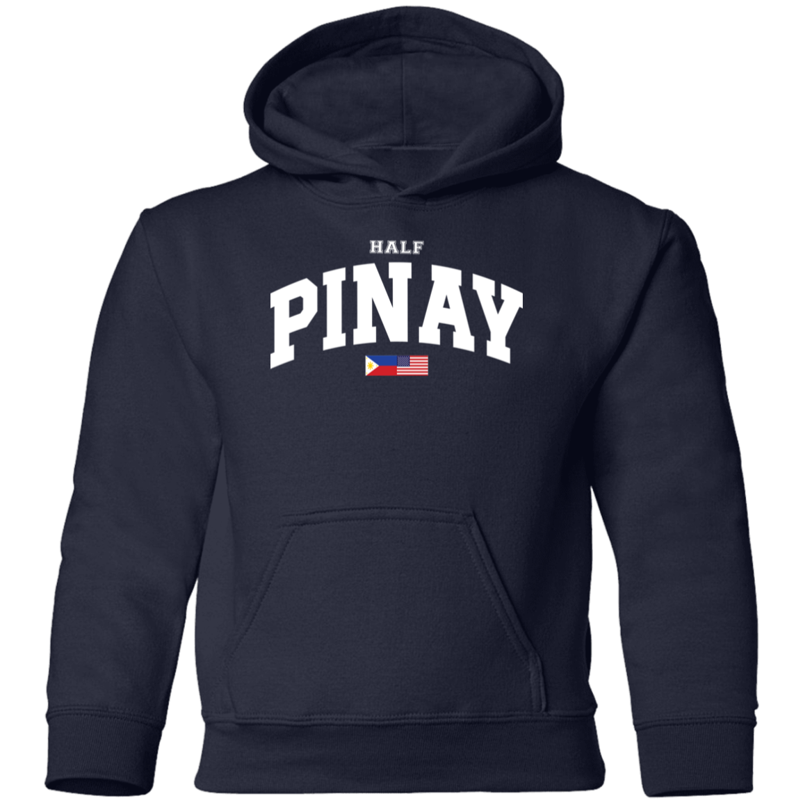 Half Pinay FILAM Flag Youth Pullover Hoodie