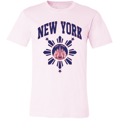 New York with Sun and Stars Unisex Jersey T-Shirt