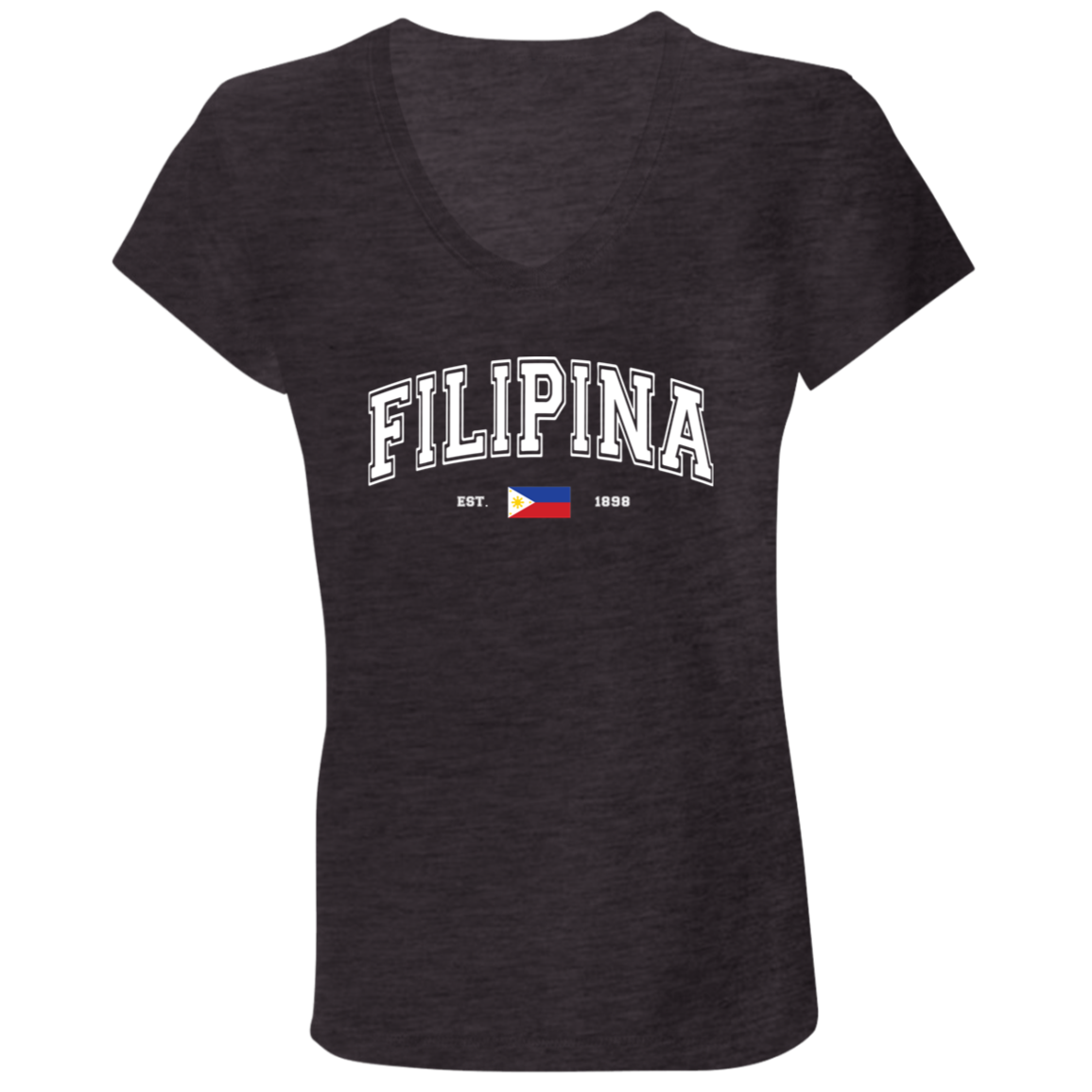 Filipina Est 1898 Ladies' Jersey V-Neck T-Shirt