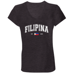 Filipina Est 1898 Ladies' Jersey V-Neck T-Shirt