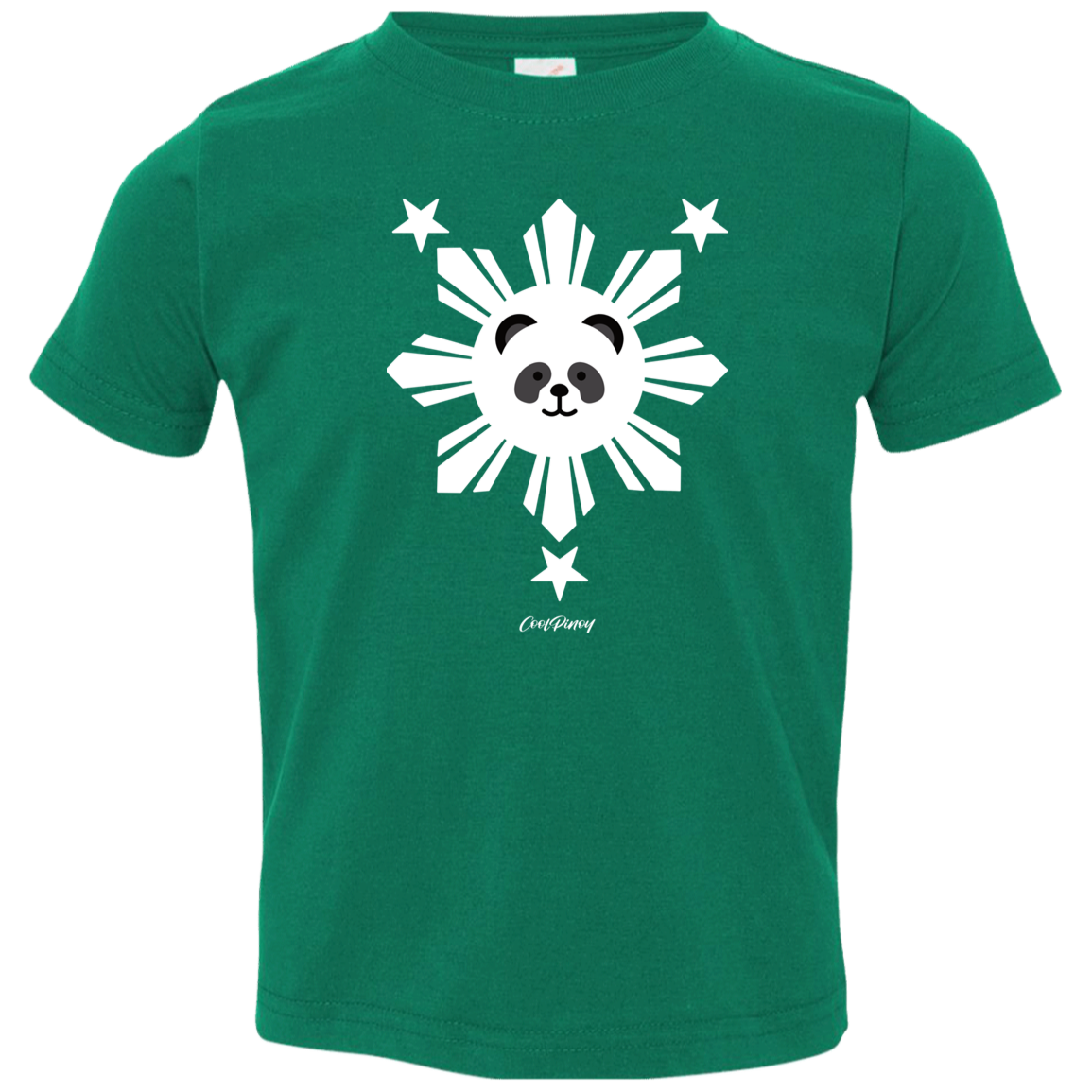 Kids  White Sun Panda Toddler Jersey T-Shirt