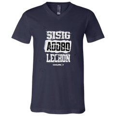 Sisig Adobo Lechon Unisex Jersey V-Neck T-Shirt