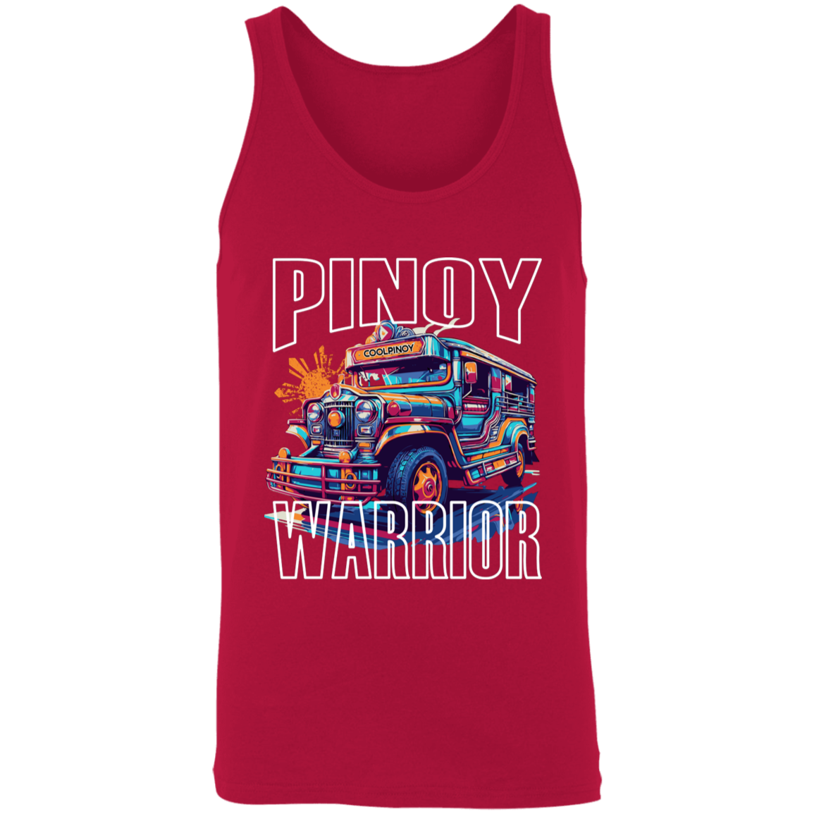 Filipino Warrior Jeepney Unisex Cotton Tank Top