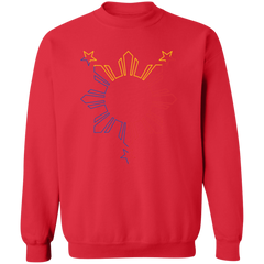 Sun and Stars Outline Unisex Crewneck Pullover Sweatshirt