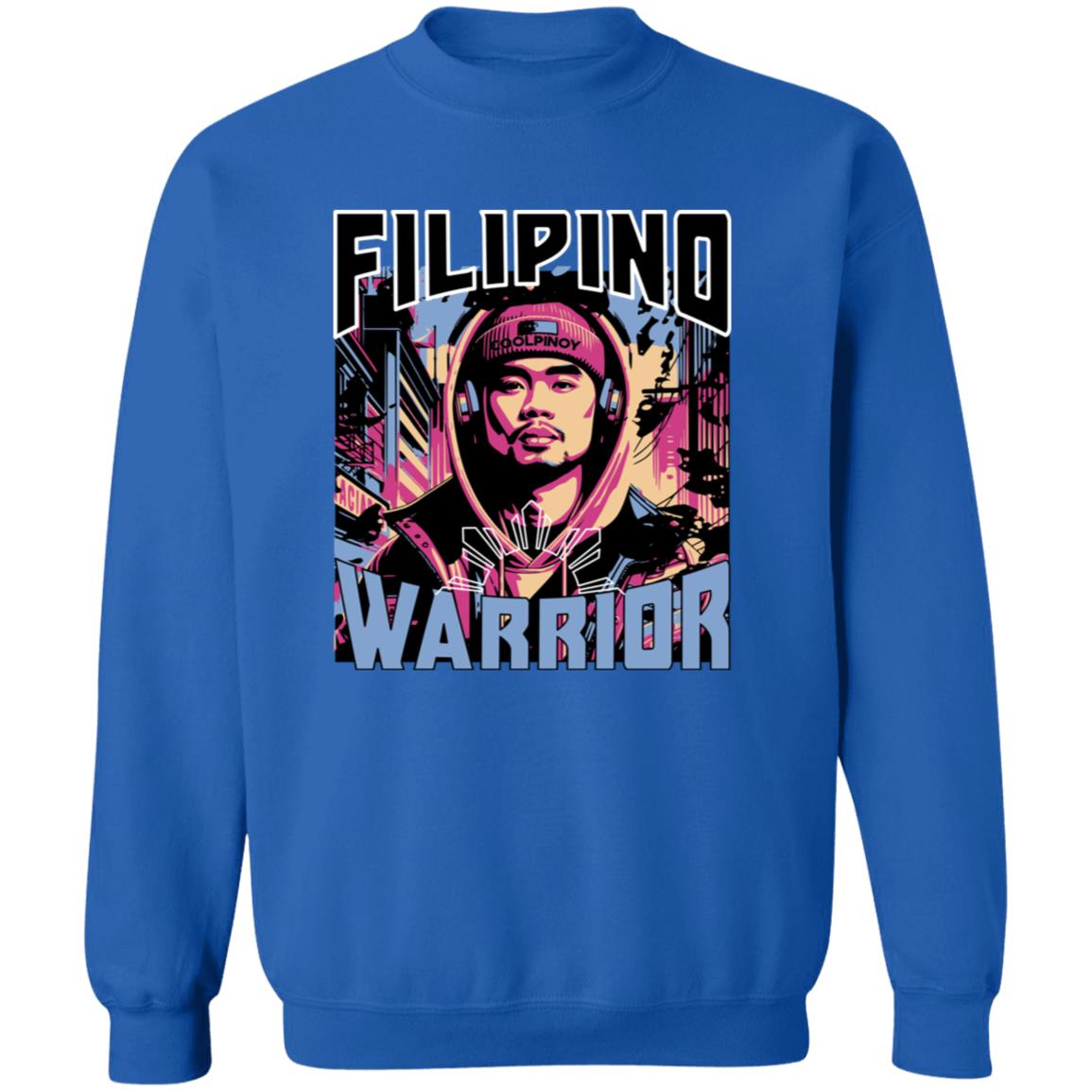 Filipino Street Warrior Unisex Crewneck Pullover Sweatshirt