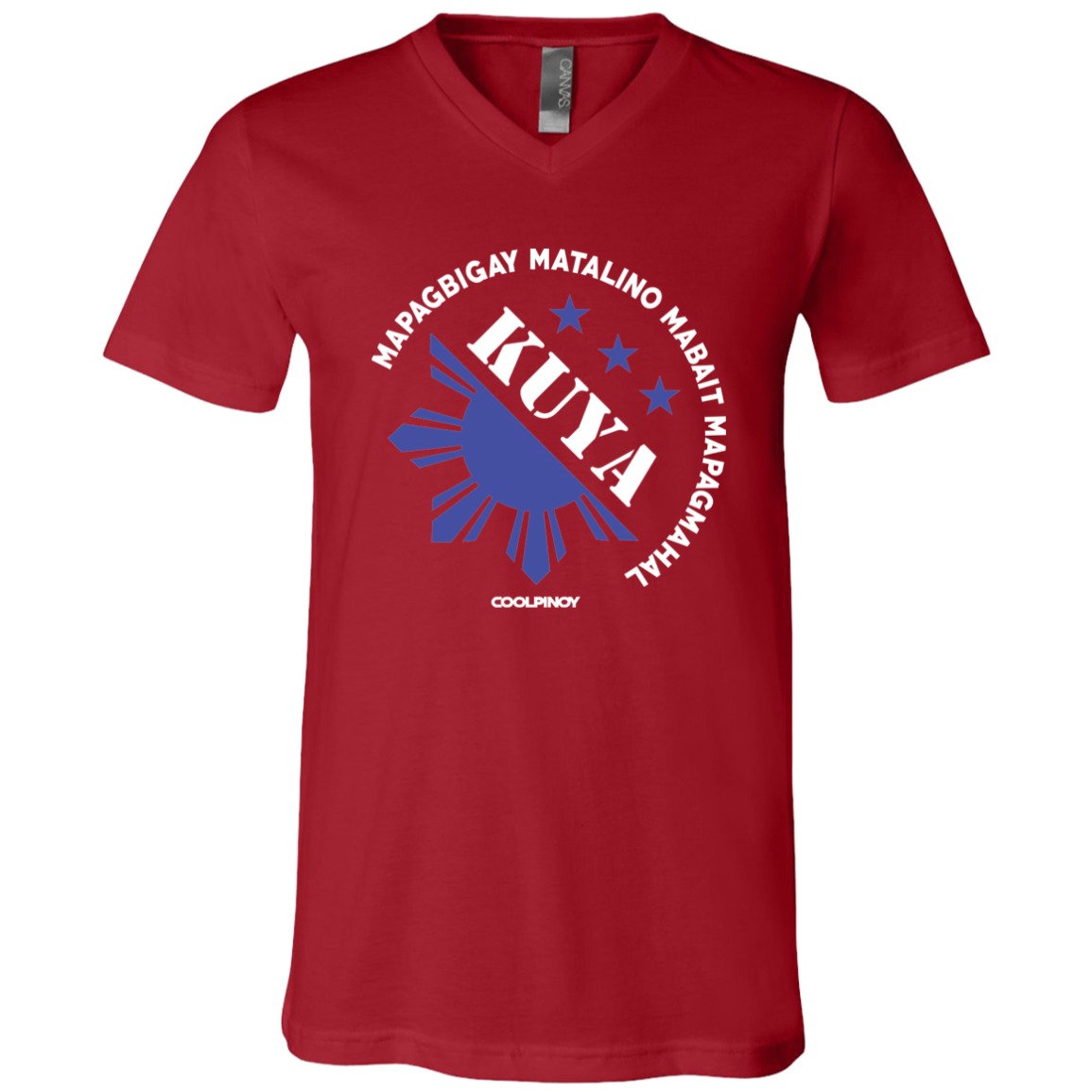 Matalino Mapagmahal Kuya Unisex Jersey V-Neck T-Shirt