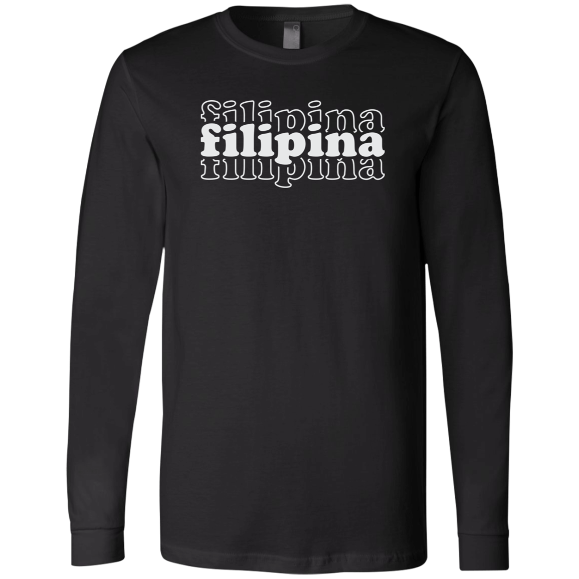 Filipina Triple Unisex Jersey Long Sleeve T-Shirt