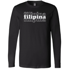 Filipina Triple Unisex Jersey Long Sleeve T-Shirt