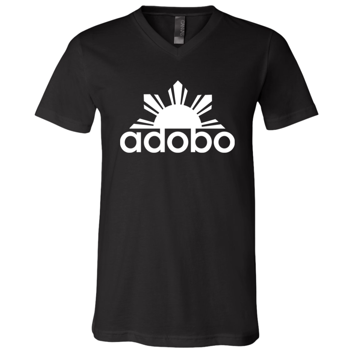 Adobo Half Sun Unisex Jersey V-Neck T-Shirt