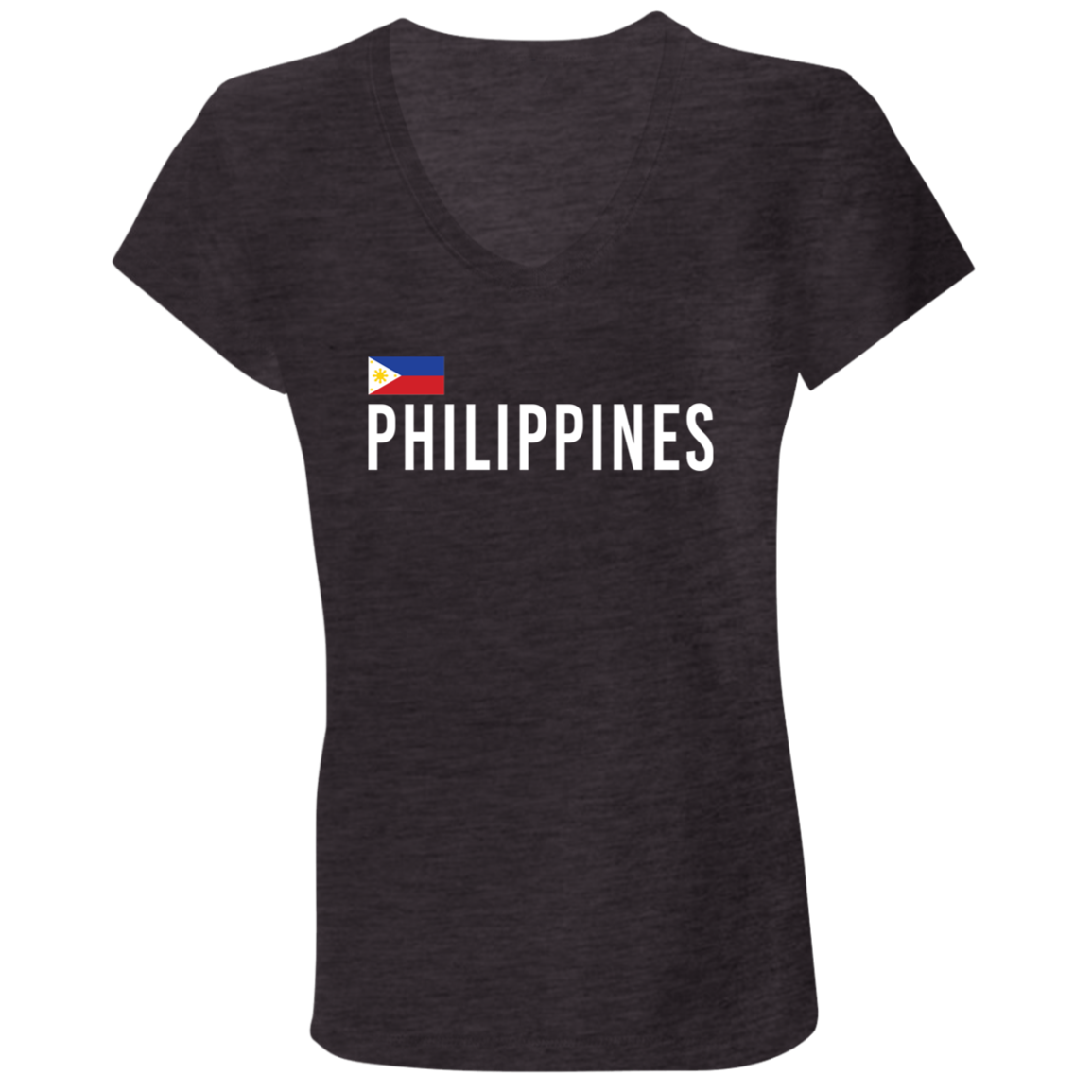 Team Philippines Ladies' Jersey V-Neck T-Shirt