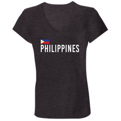 Team Philippines Ladies' Jersey V-Neck T-Shirt