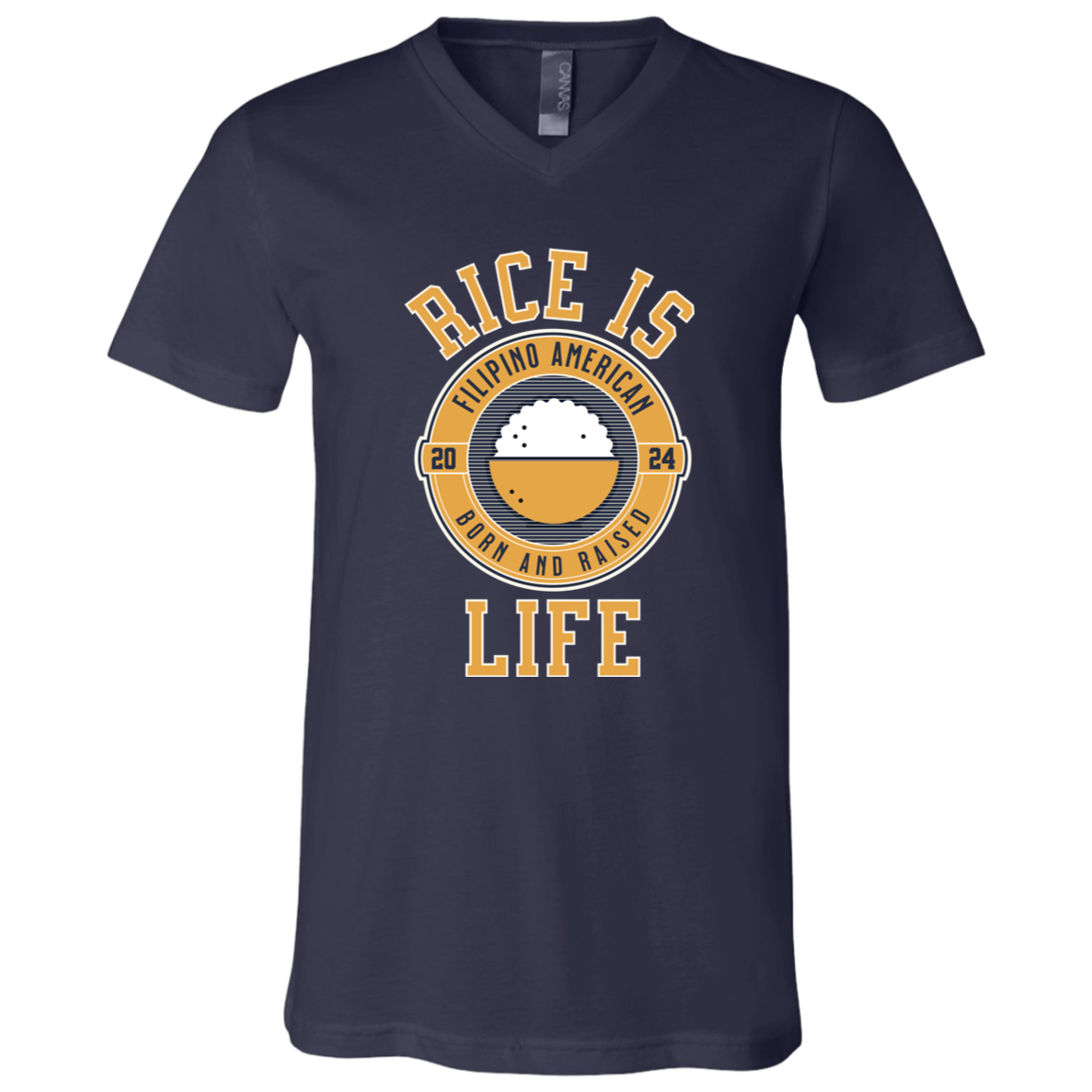 RIce is Life Unisex Jersey V-Neck T-Shirt