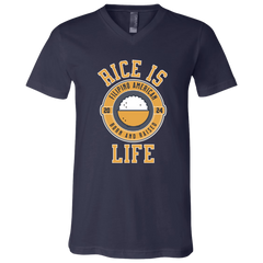 RIce is Life Unisex Jersey V-Neck T-Shirt