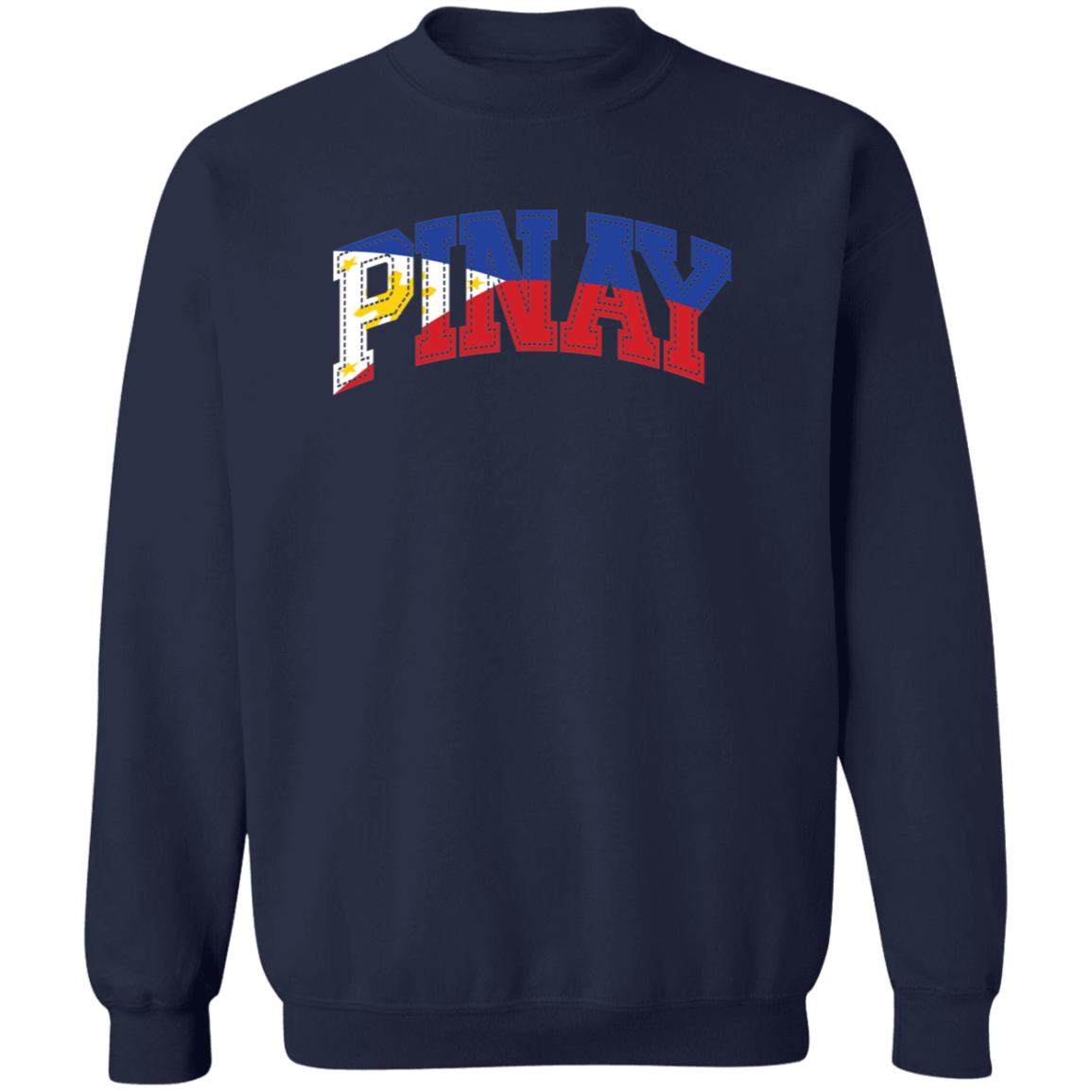 Pinay with Flag Embedded Unisex Crewneck Pullover Sweatshirt