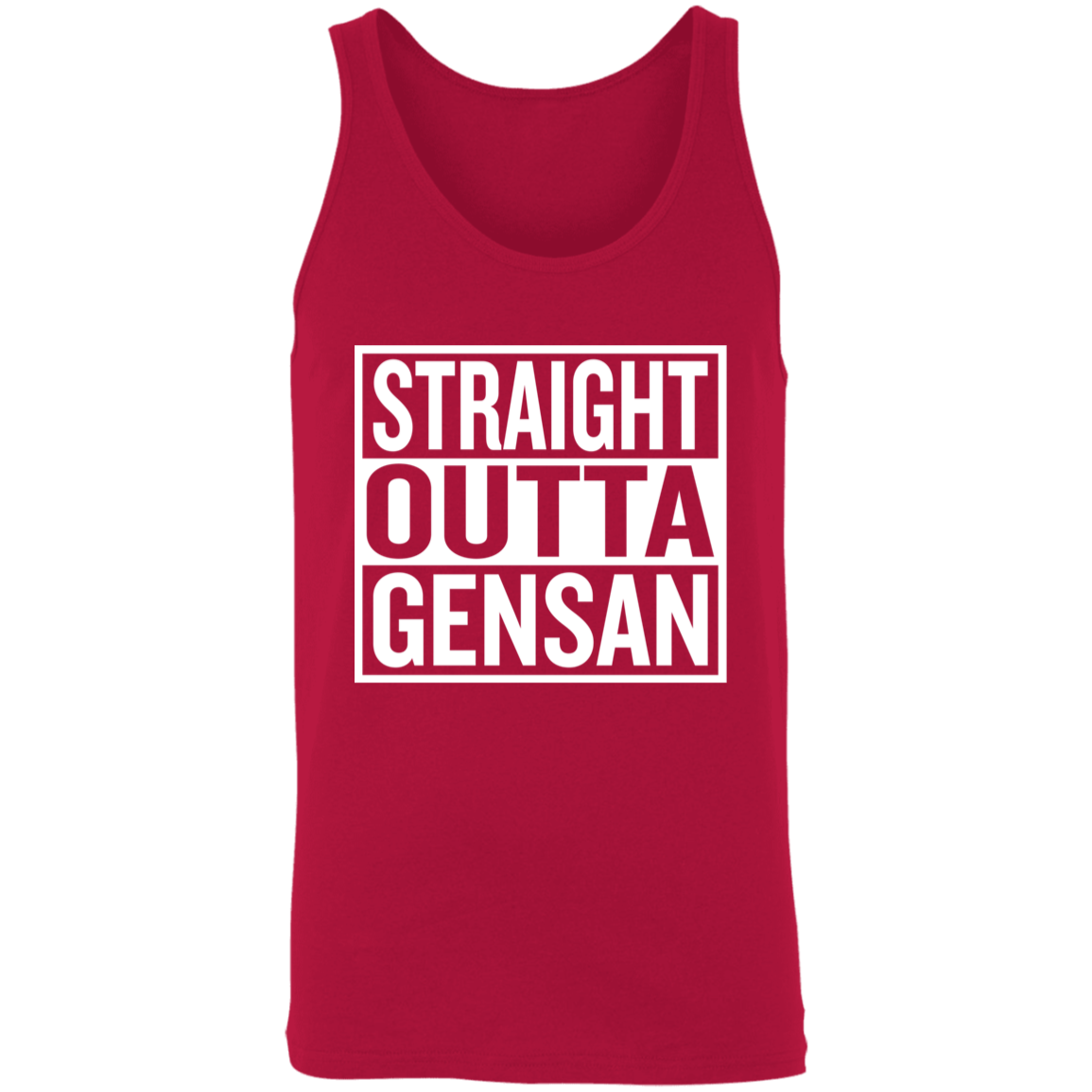 Straight Outta Gensan Unisex Cotton Tank Top