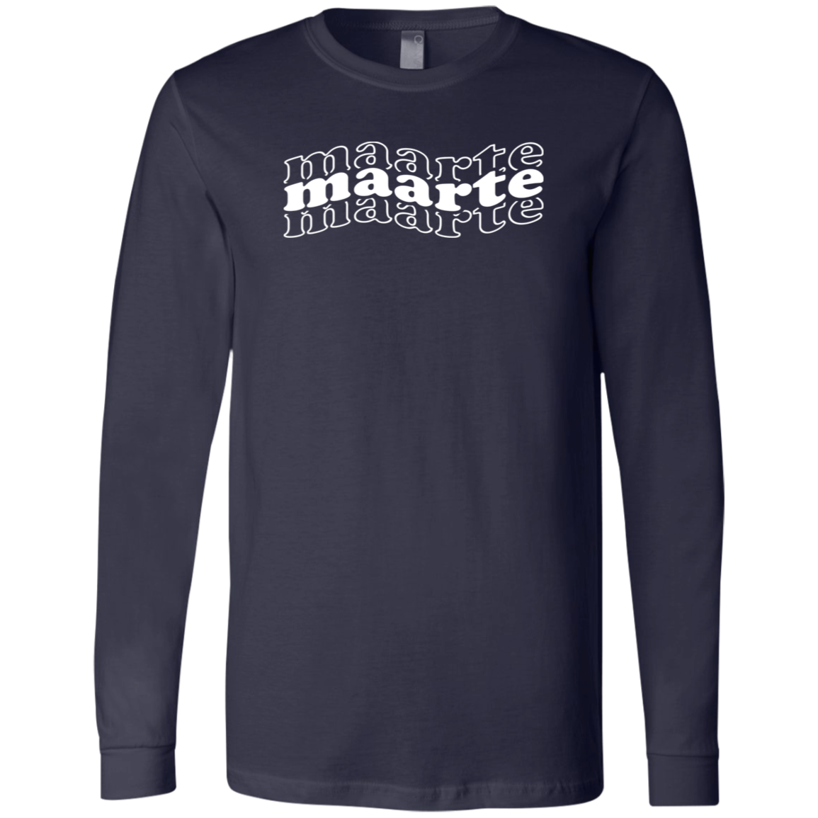 Maarte in Triple Unisex Jersey Long Sleeve T-Shirt