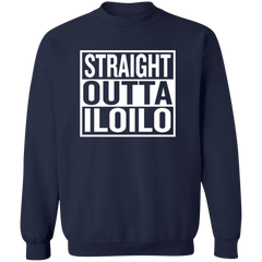 Straight Outta Iloilo Unisex Crewneck Pullover Sweatshirt